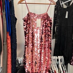 Pink Sequin Dress